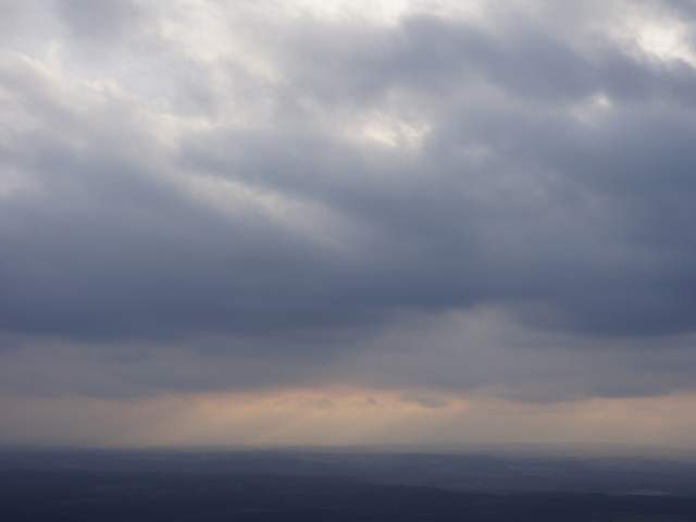 Sun rays over UK